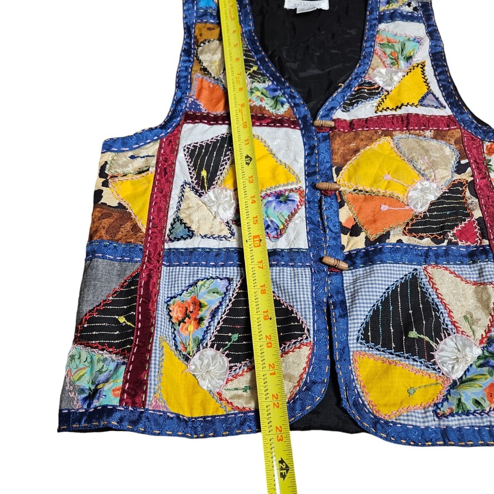 Colorful Patchwork Vest - Picture 8 of 10